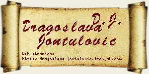 Dragoslava Jontulović vizit kartica